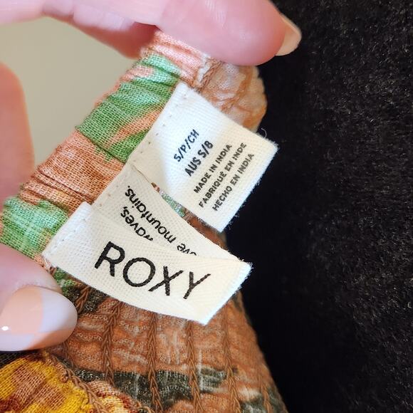 ROXY Off-the-shoulder Floral Print Top, Size Small - Picture 12 of 13